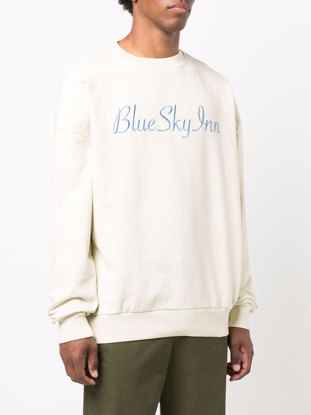 Cream Logo Crewneck Sweatshirt