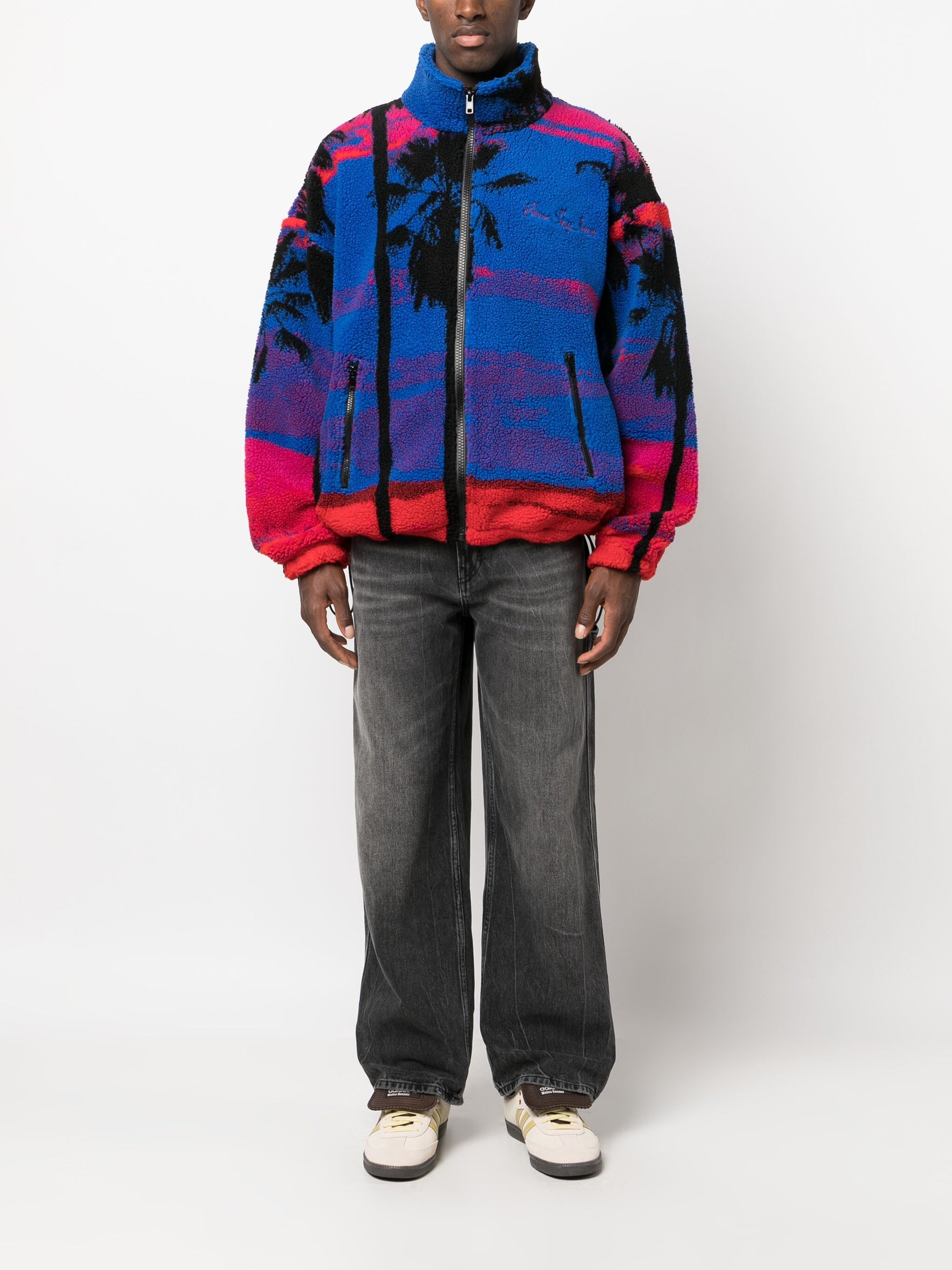 Sunset Palms Fleece Jacket