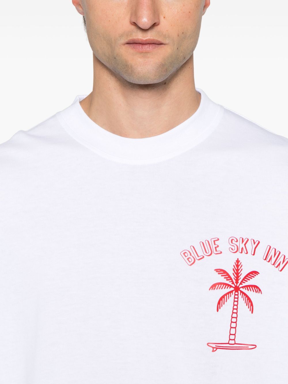 White Surf Palm Tee