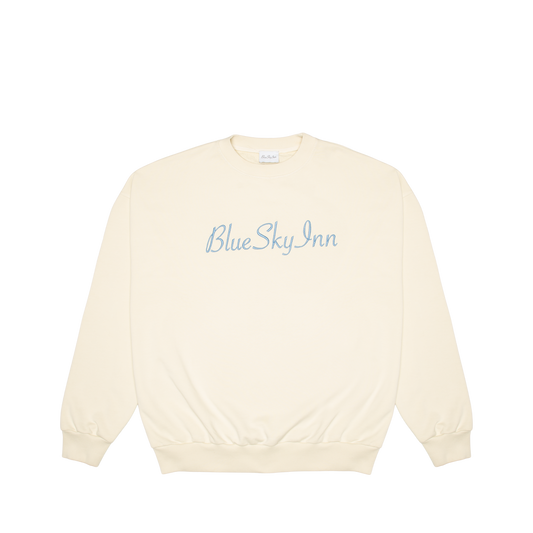 Cream Logo Crewneck Sweatshirt