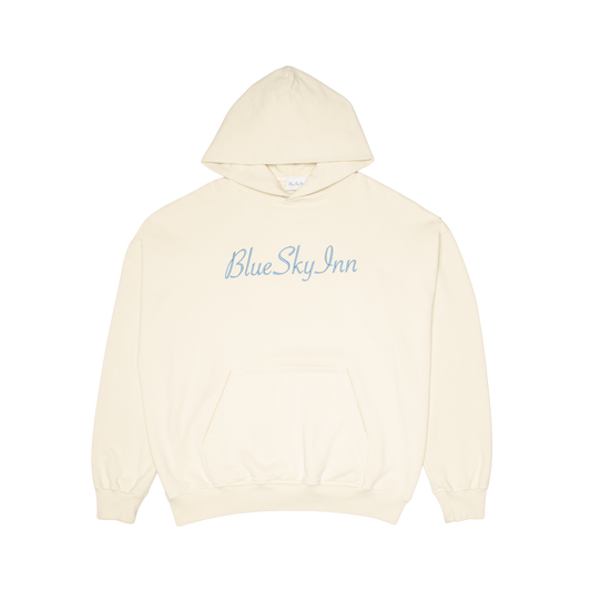 Cream Logo Hoodie