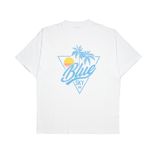 Sunset Logo Tee - White