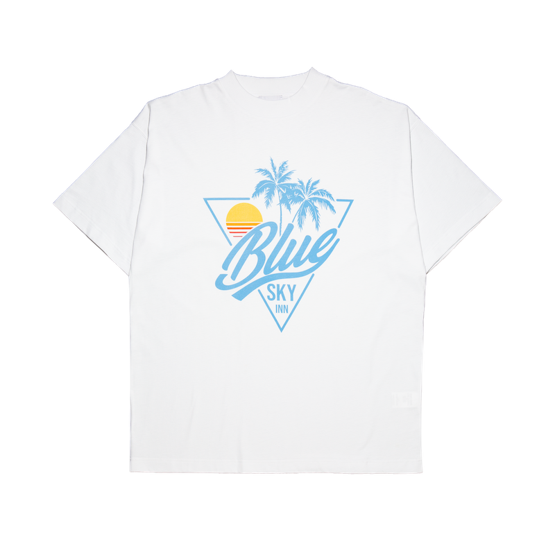 Sunset Logo Tee - White