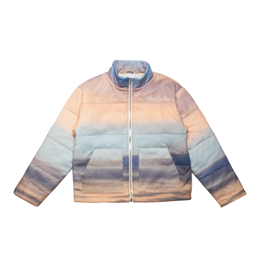 Sunrise Clouds Puffer Jacket