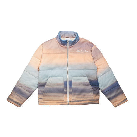 Sunrise Clouds Puffer Jacket