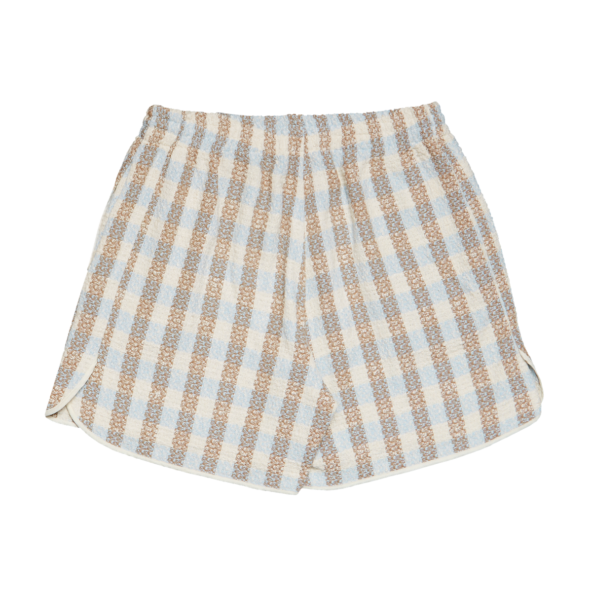 BOUCLE' CHECK SHORTS