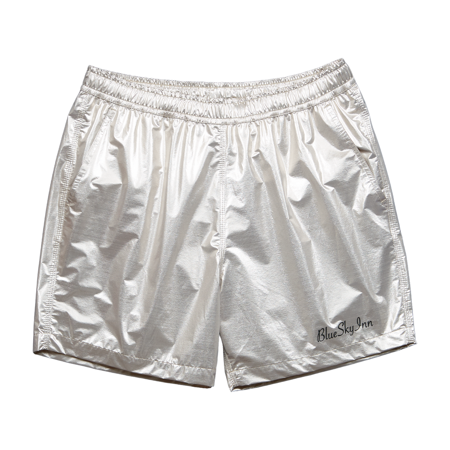 Silver Swim Trunks